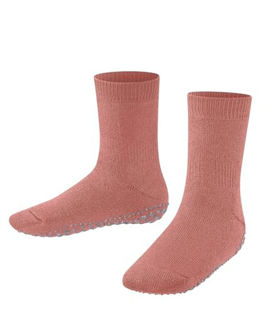 FALKE Unisex Kinder Stoppersocken Catspads K Hp Baumwolle Wolle rutschhemmende Noppen 1 Paar, Rosa Wild Rose 8803, 31/34 EU im Sale